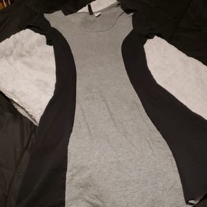 Grey and black silhouette hourglass dress small